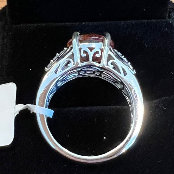 Red Sphalerite sterling Ring, sz 9 - Picture 7 of 7